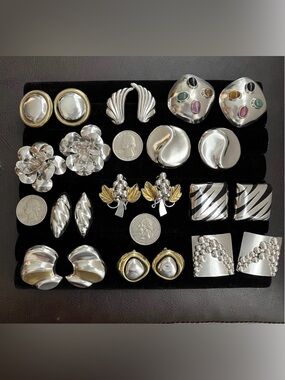 Taxco/Mexican sterling silver clip on earrings for sale